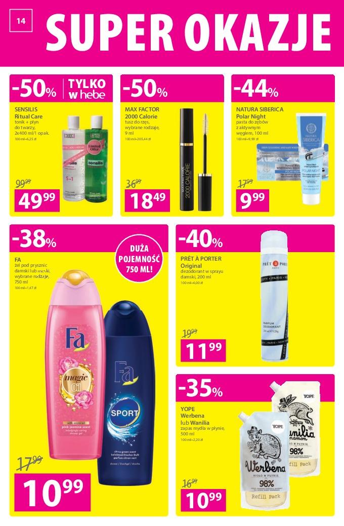 Gazetka promocyjna Hebe str. 14