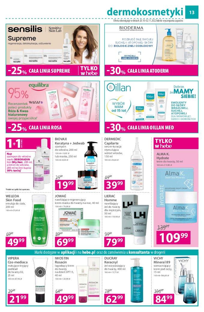 Gazetka promocyjna Hebe str. 13