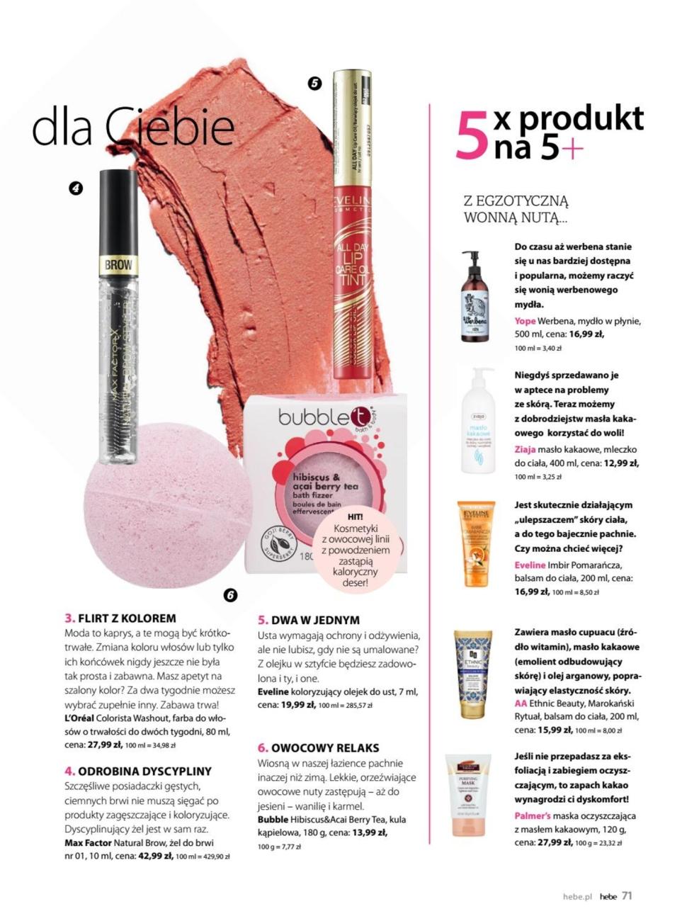 Gazetka promocyjna Hebe str. 71