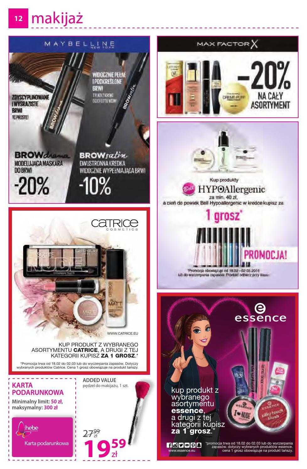 Gazetka promocyjna Hebe str. 12