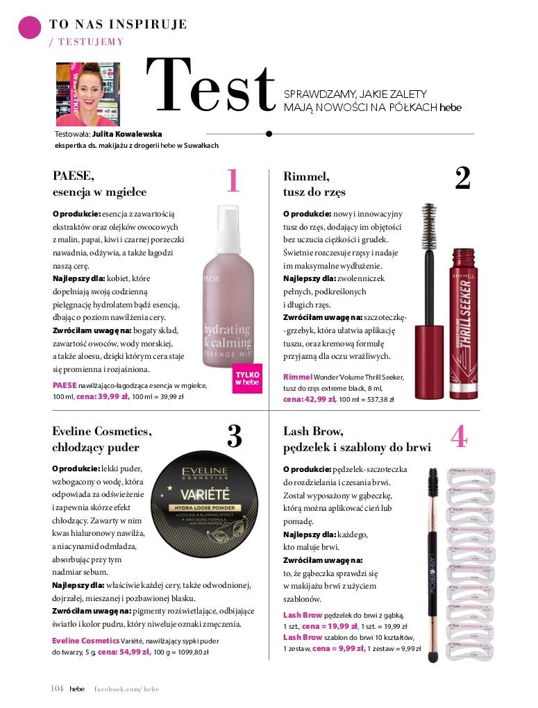 Gazetka promocyjna Hebe str. 104