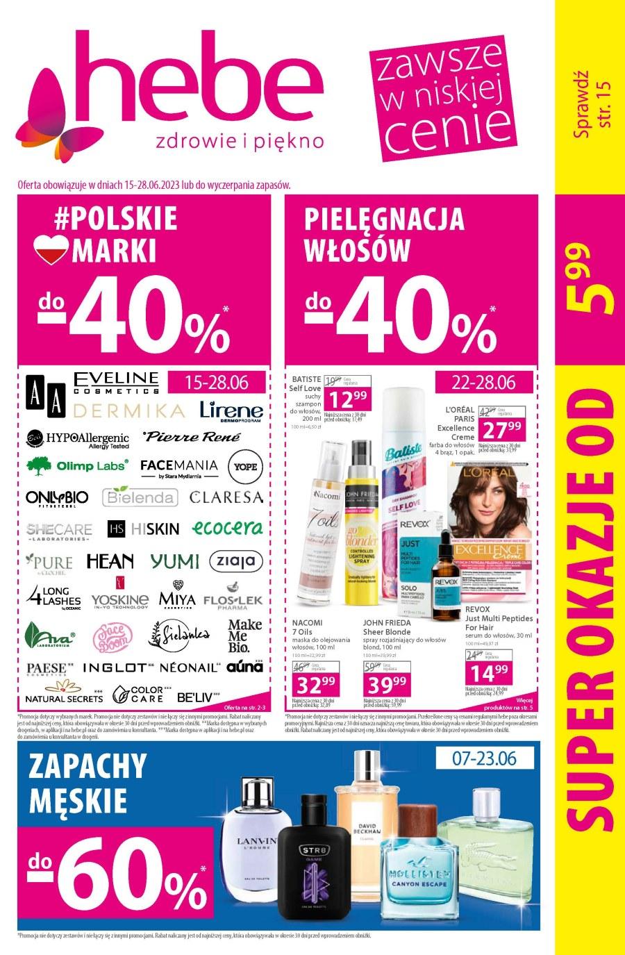 Gazetka promocyjna Hebe str. 1