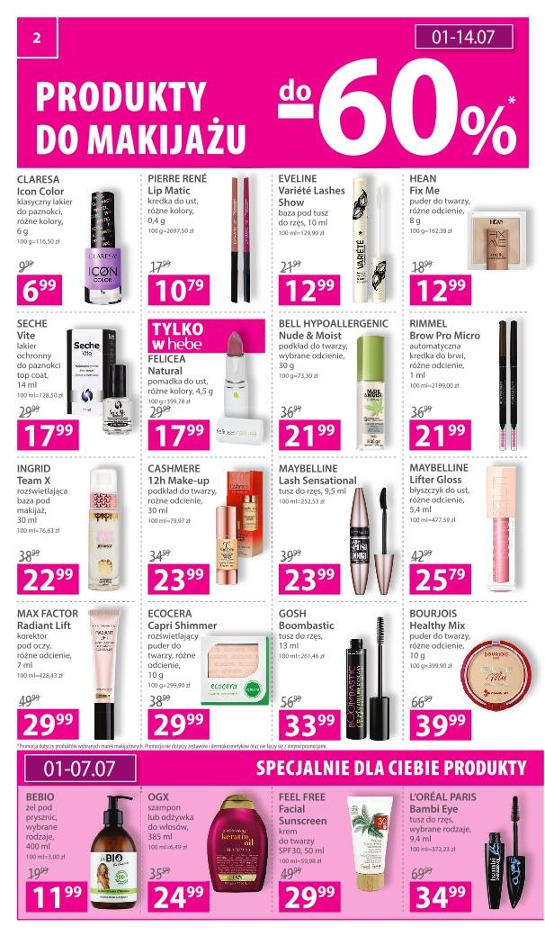 Gazetka promocyjna Hebe str. 2