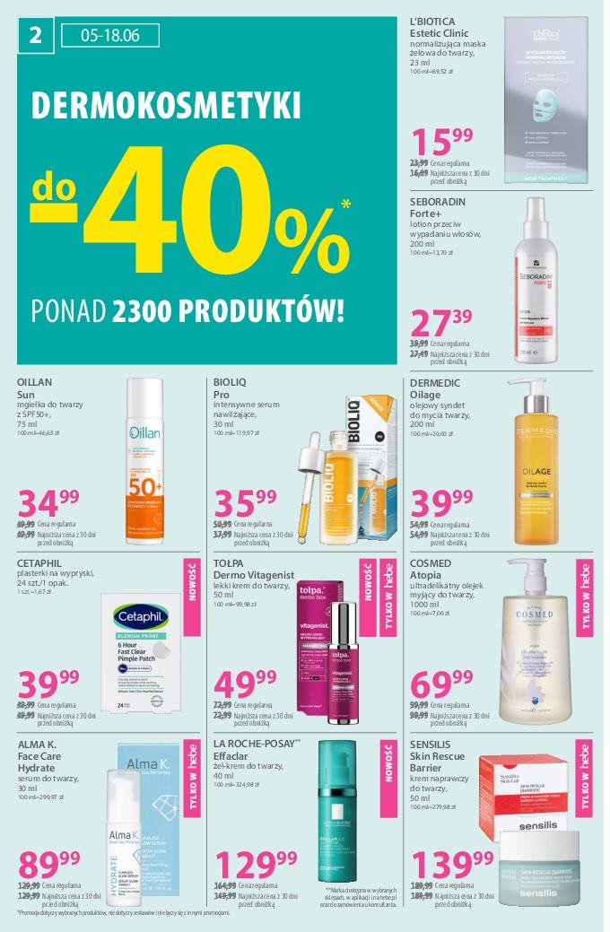 Gazetka promocyjna Hebe str. 2