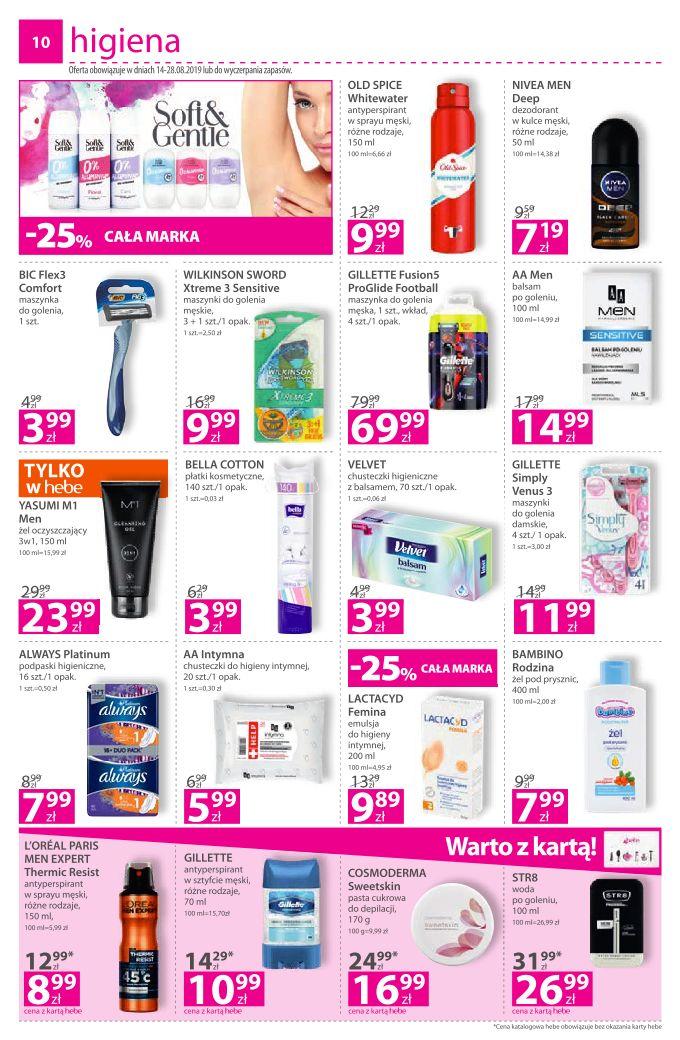 Gazetka promocyjna Hebe str. 10