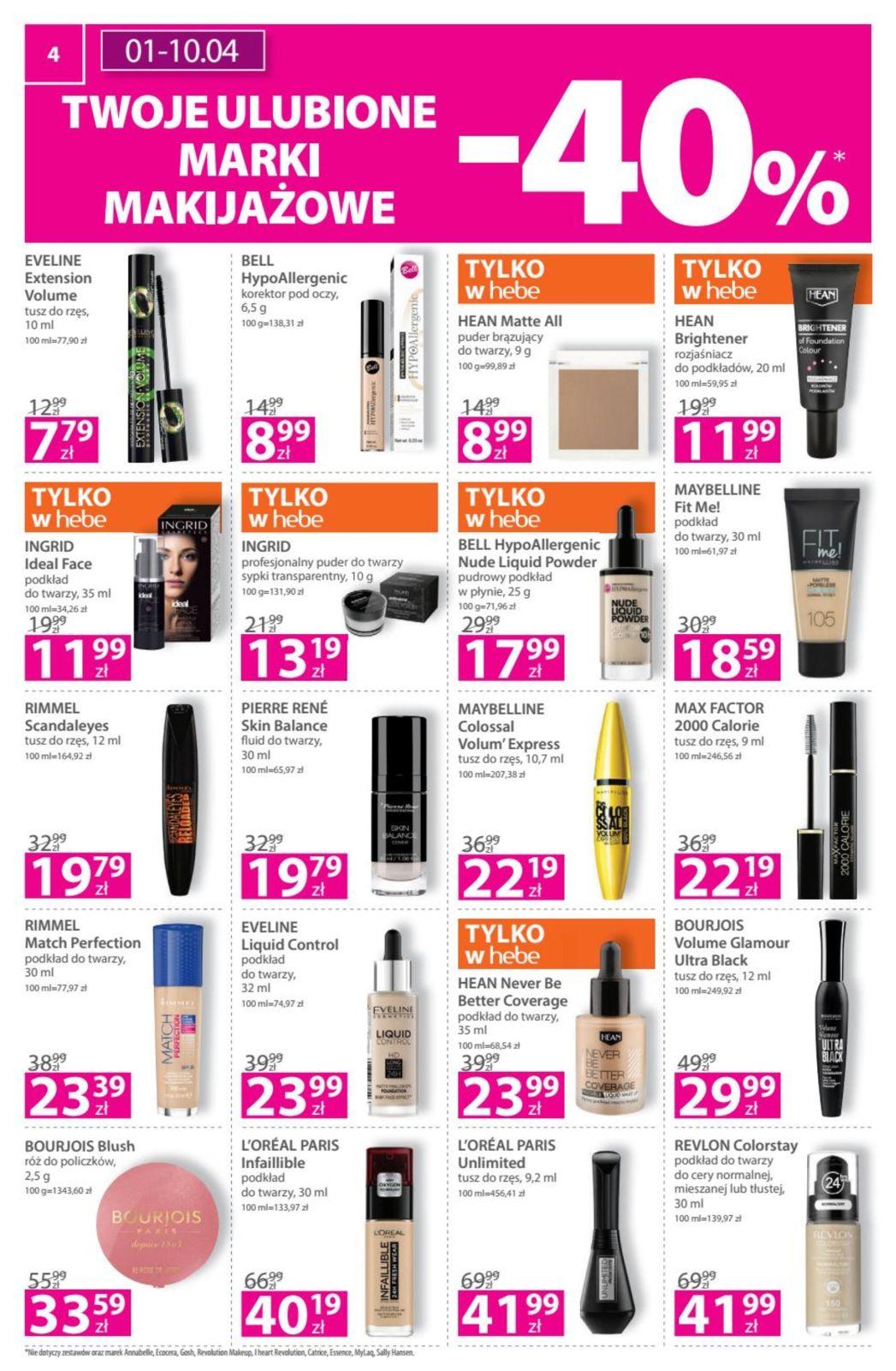Gazetka promocyjna Hebe str. 4