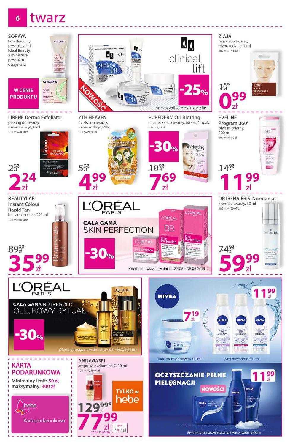 Gazetka promocyjna Hebe str. 6