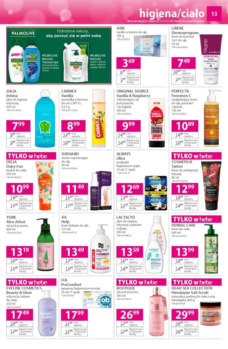 Gazetka promocyjna Hebe str. 13