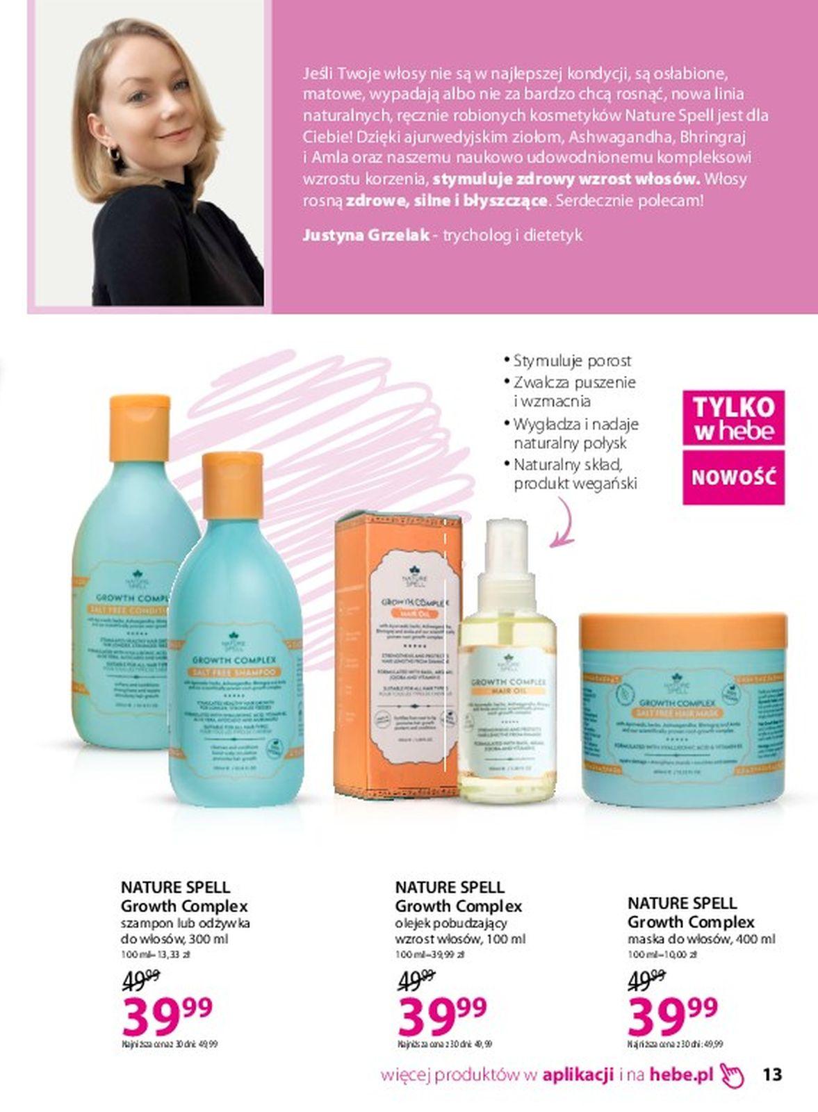 Gazetka promocyjna Hebe str. 13