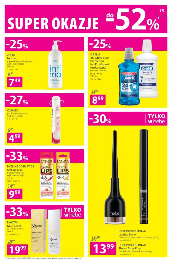 Gazetka promocyjna Hebe str. 15