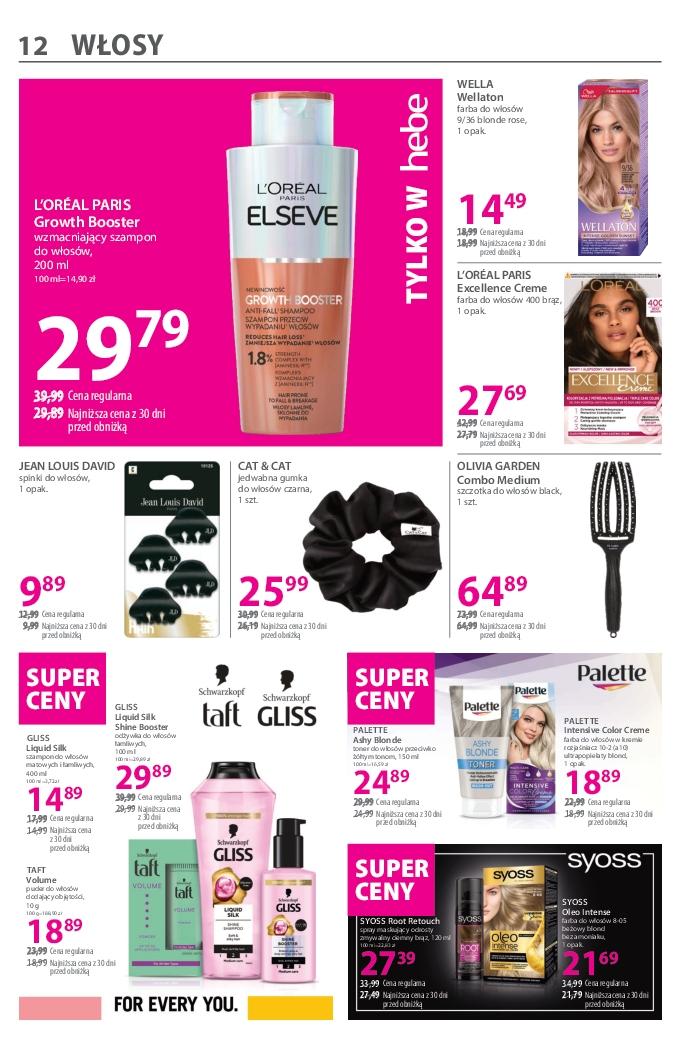 Gazetka promocyjna Hebe str. 12