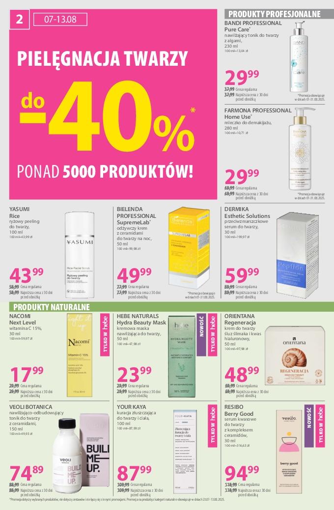 Gazetka promocyjna Hebe str. 2