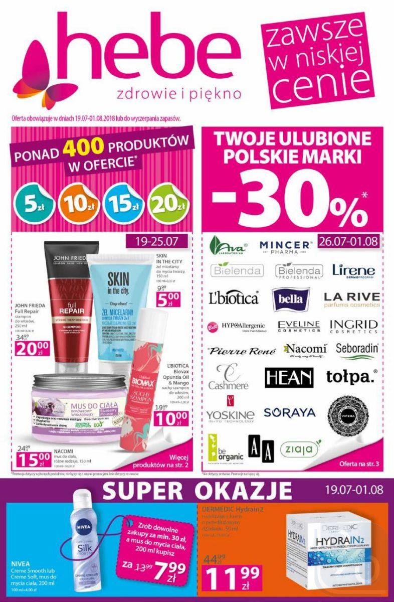 Gazetka promocyjna Hebe str. 1