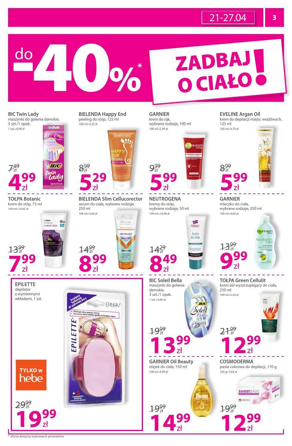 Gazetka promocyjna Hebe str. 3