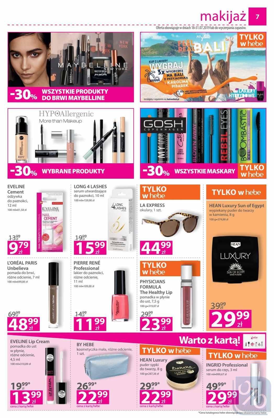 Gazetka promocyjna Hebe str. 7