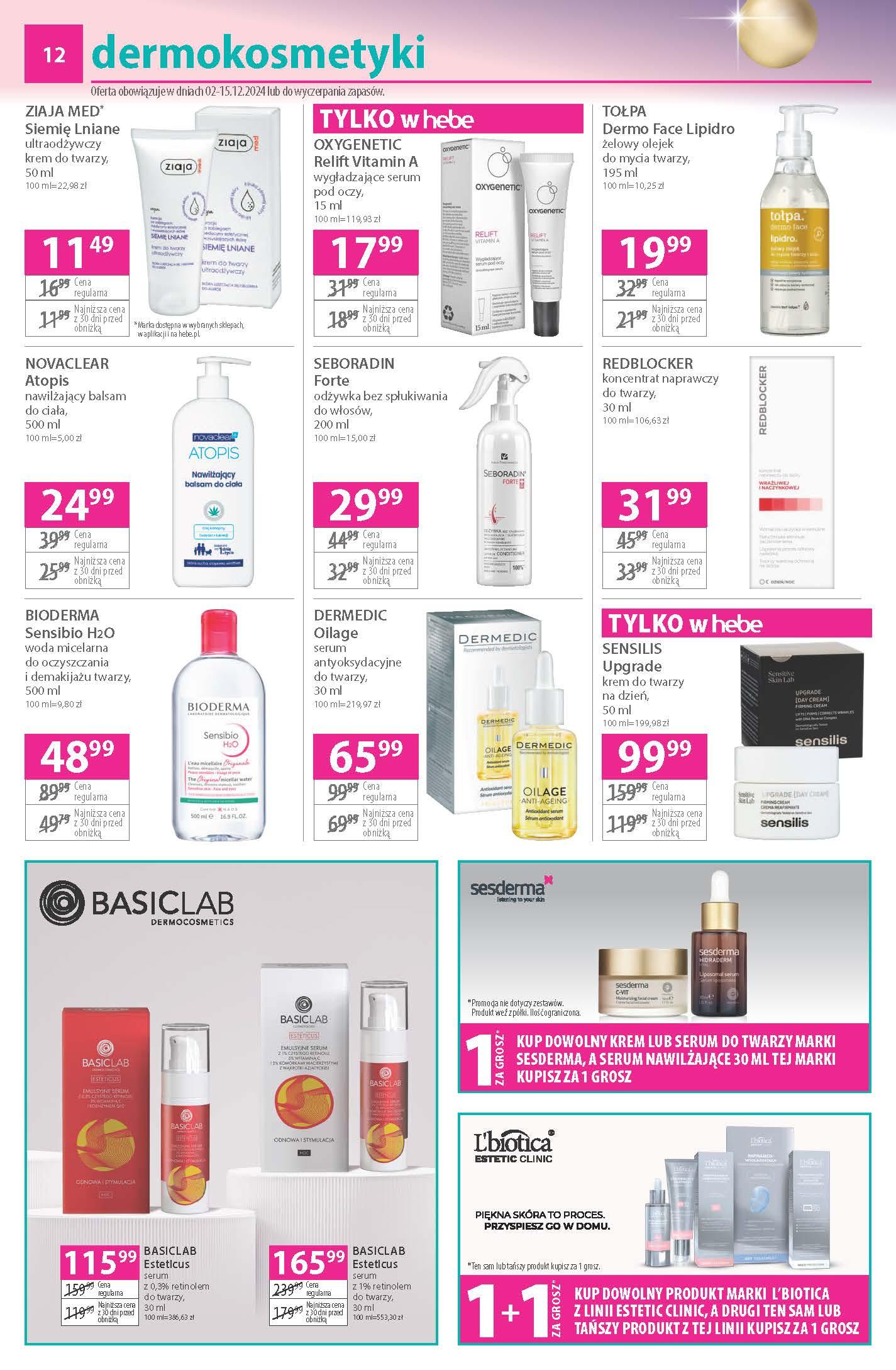 Gazetka promocyjna Hebe str. 12