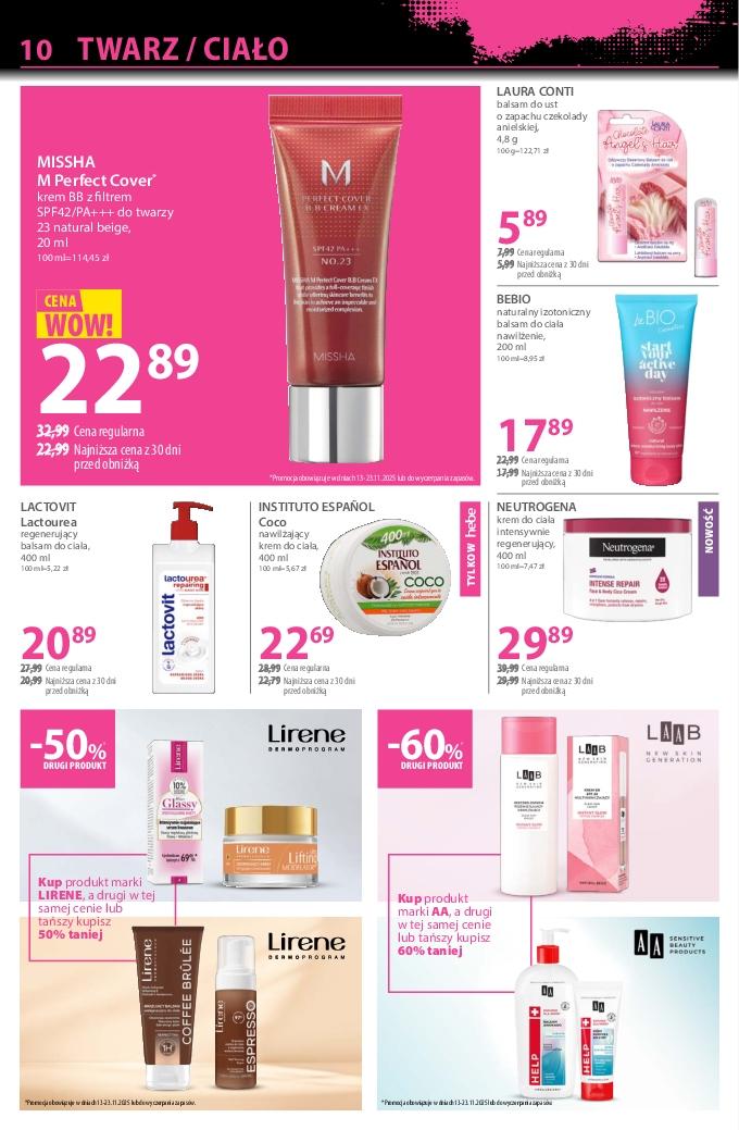 Gazetka promocyjna Hebe str. 10