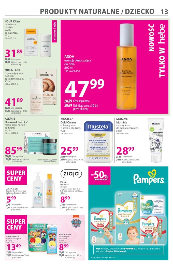 Gazetka promocyjna Hebe str. 13