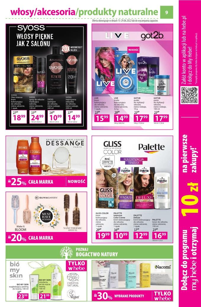 Gazetka promocyjna Hebe str. 9