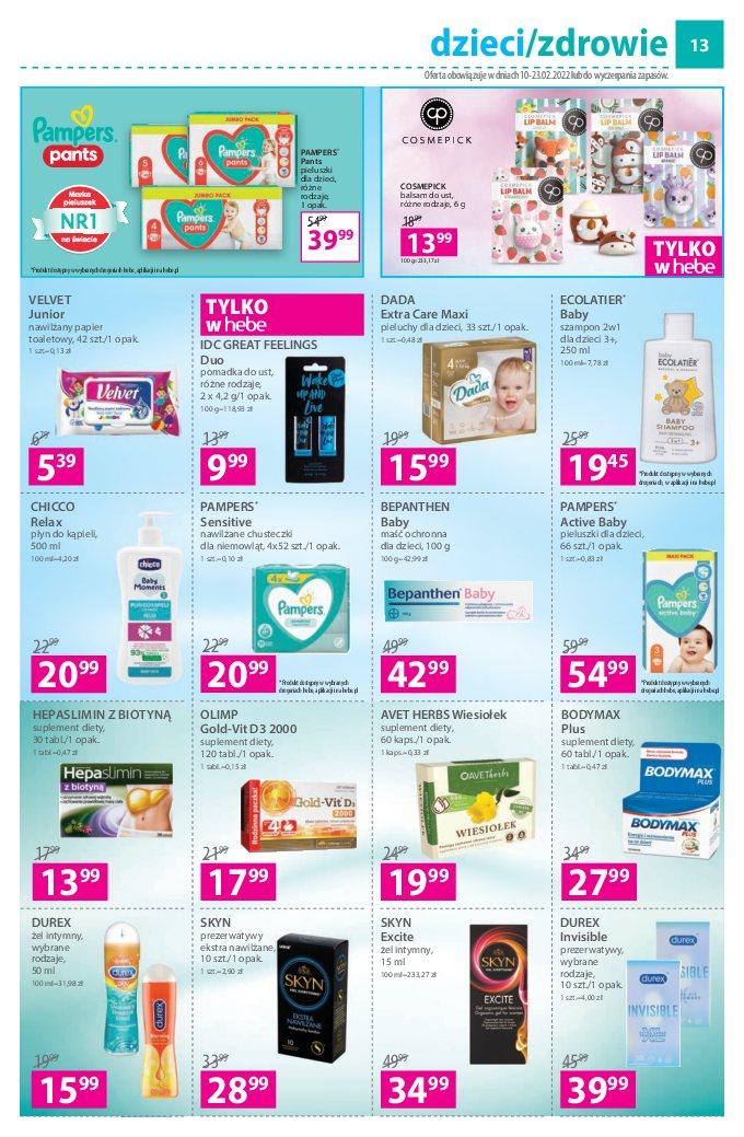Gazetka promocyjna Hebe str. 13