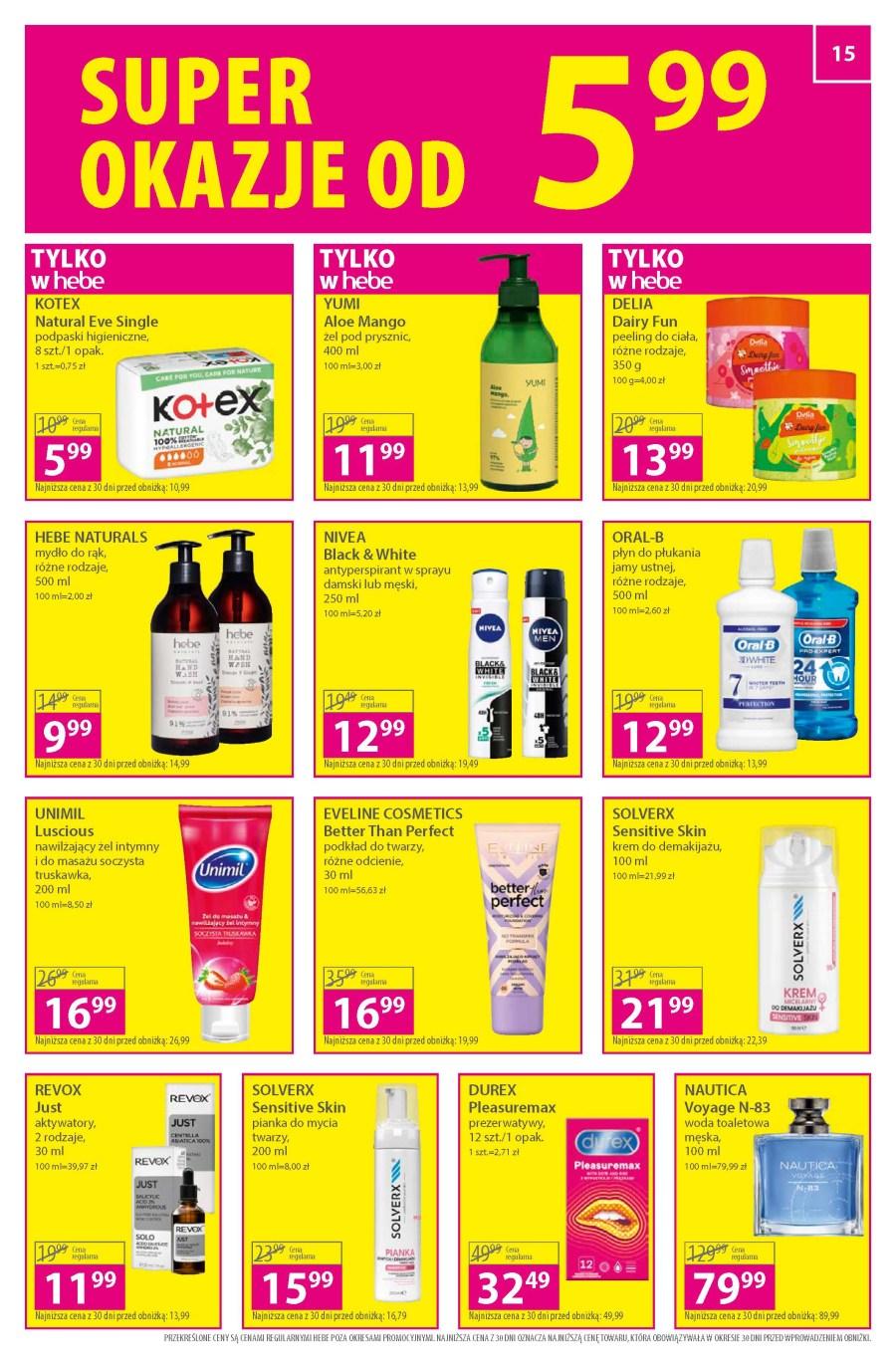 Gazetka promocyjna Hebe str. 15