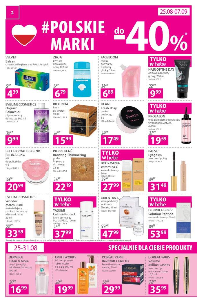 Gazetka promocyjna Hebe str. 2