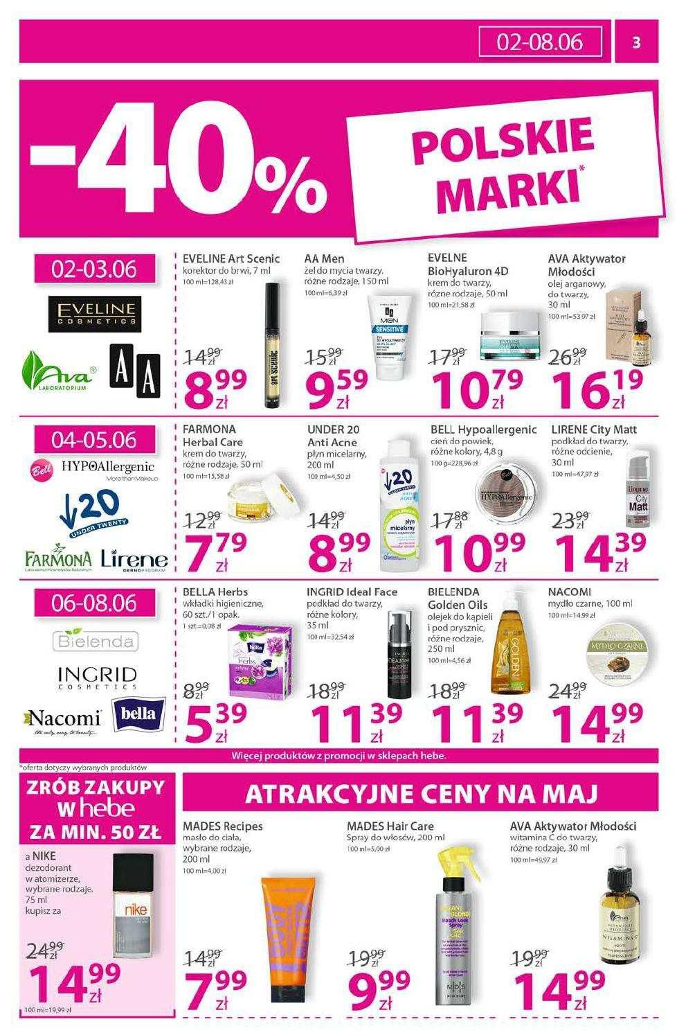 Gazetka promocyjna Hebe str. 3