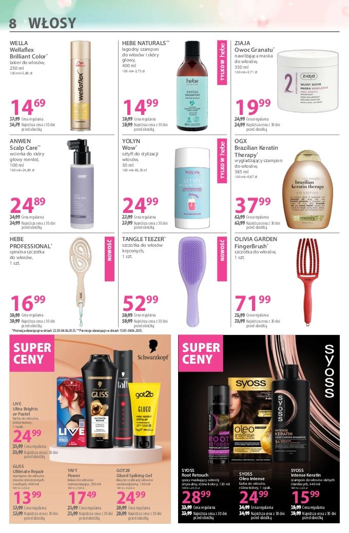 Gazetka promocyjna Hebe str. 8