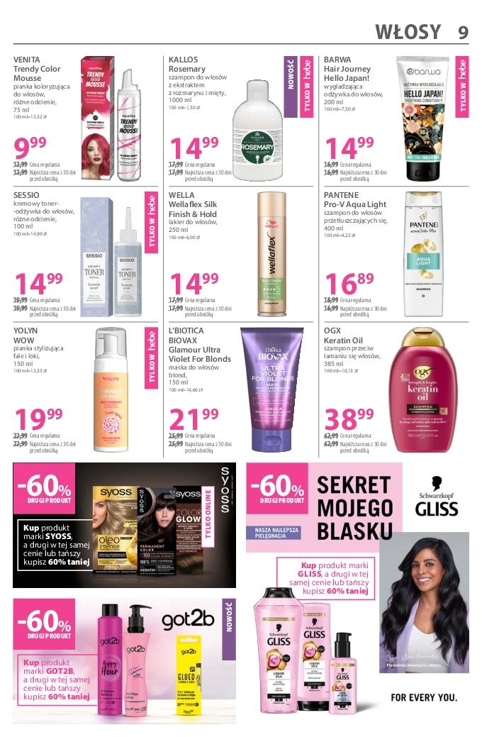 Gazetka promocyjna Hebe str. 9