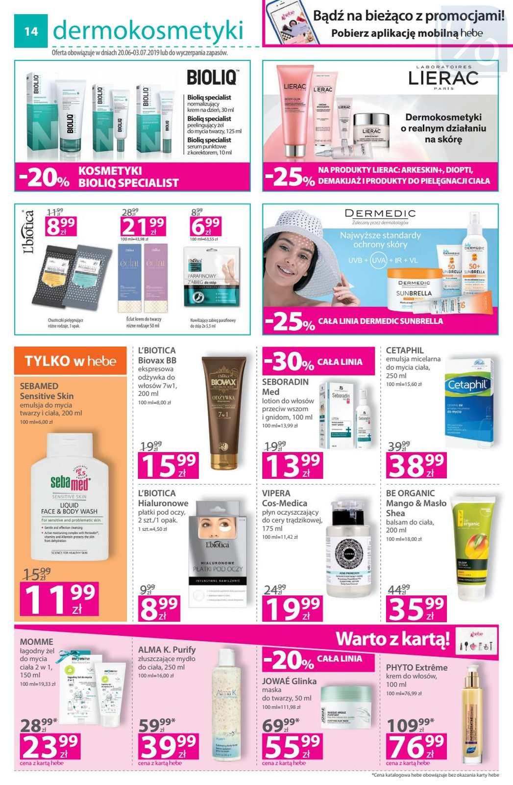 Gazetka promocyjna Hebe str. 14