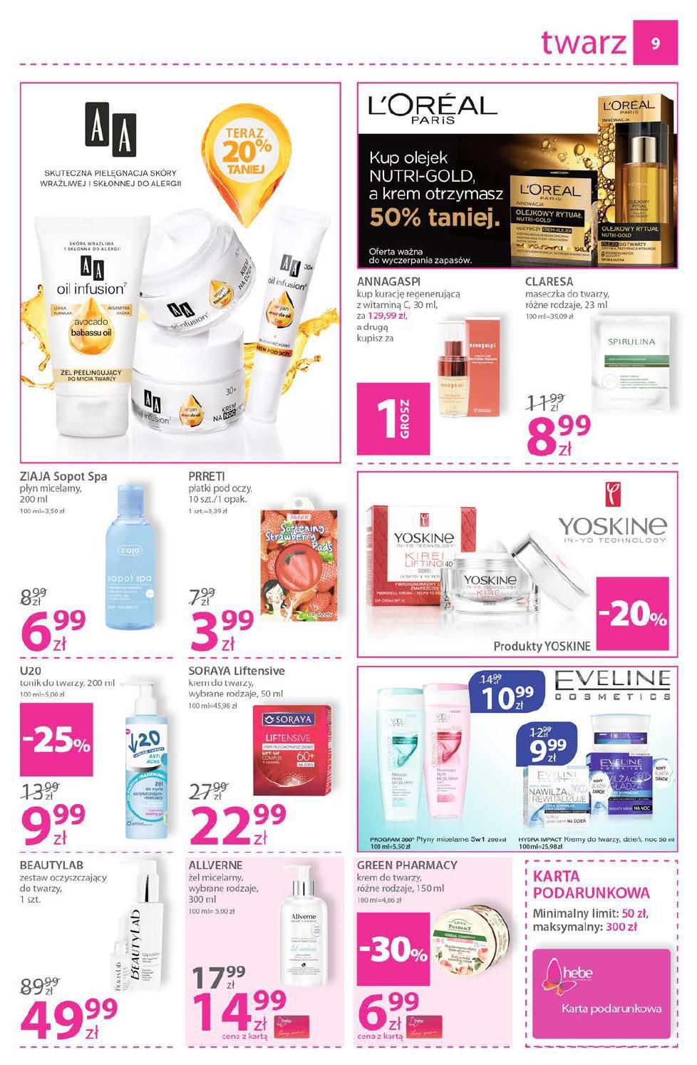 Gazetka promocyjna Hebe str. 9