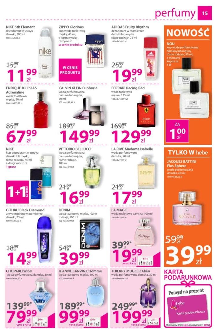 Gazetka promocyjna Hebe str. 15