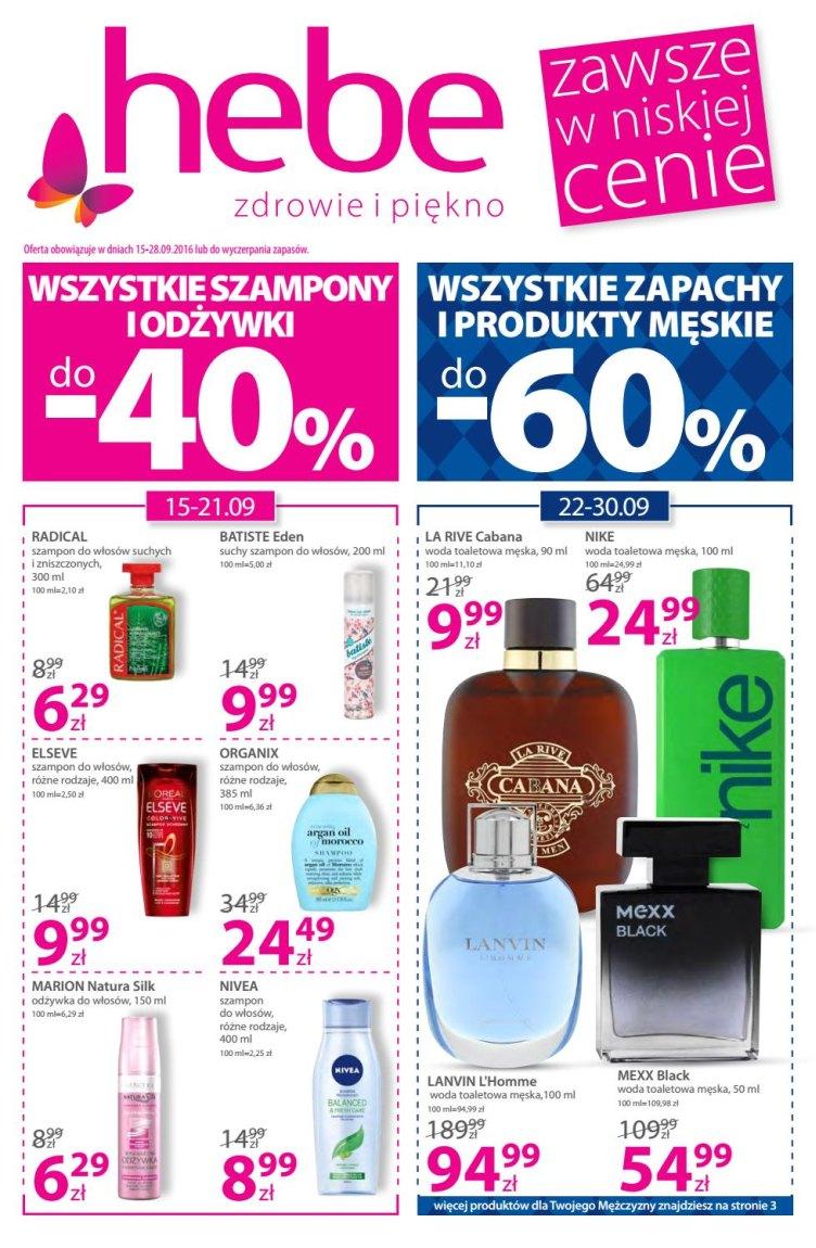 Gazetka promocyjna Hebe str. 1