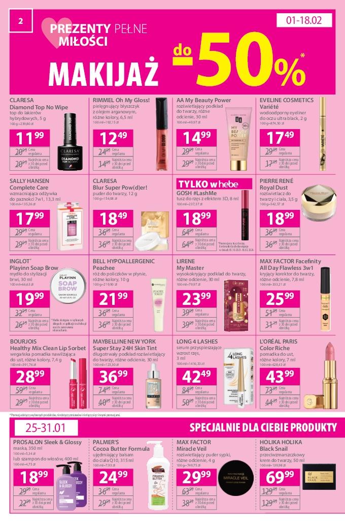 Gazetka promocyjna Hebe str. 2