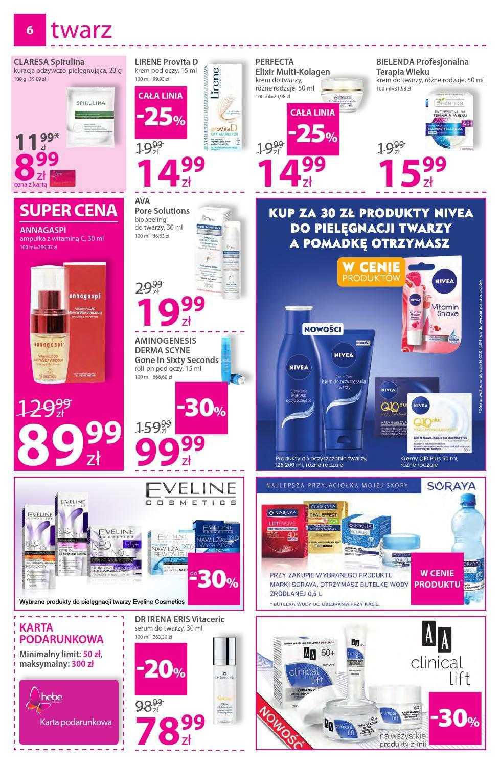 Gazetka promocyjna Hebe str. 6