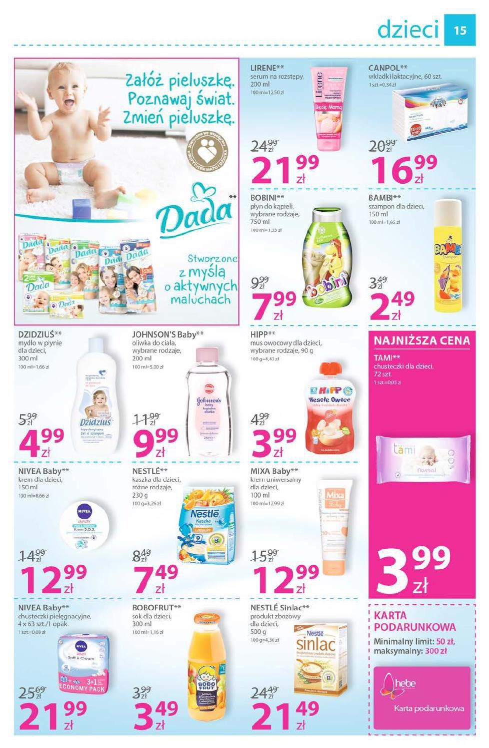 Gazetka promocyjna Hebe str. 15