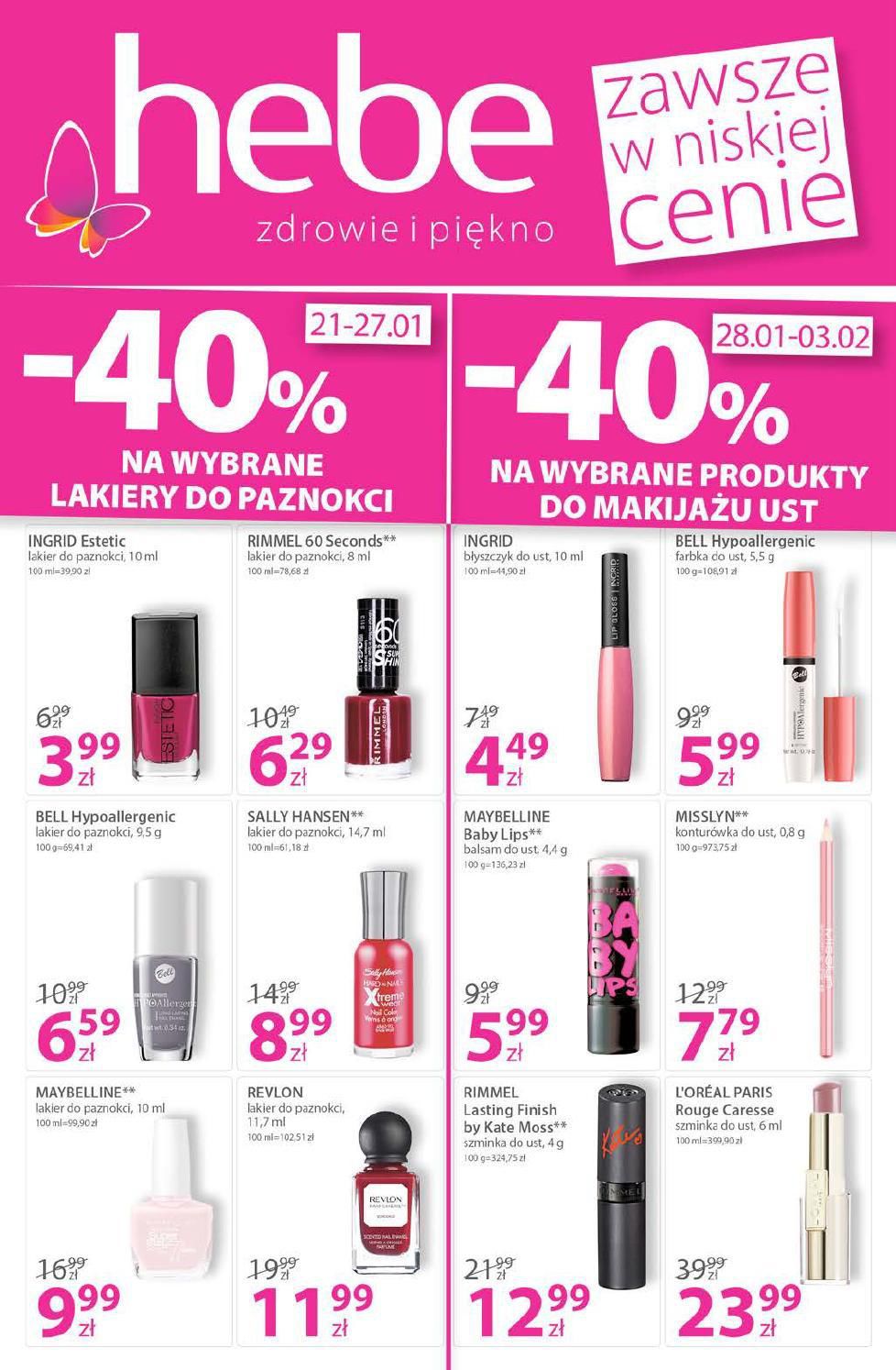 Gazetka promocyjna Hebe str. 1