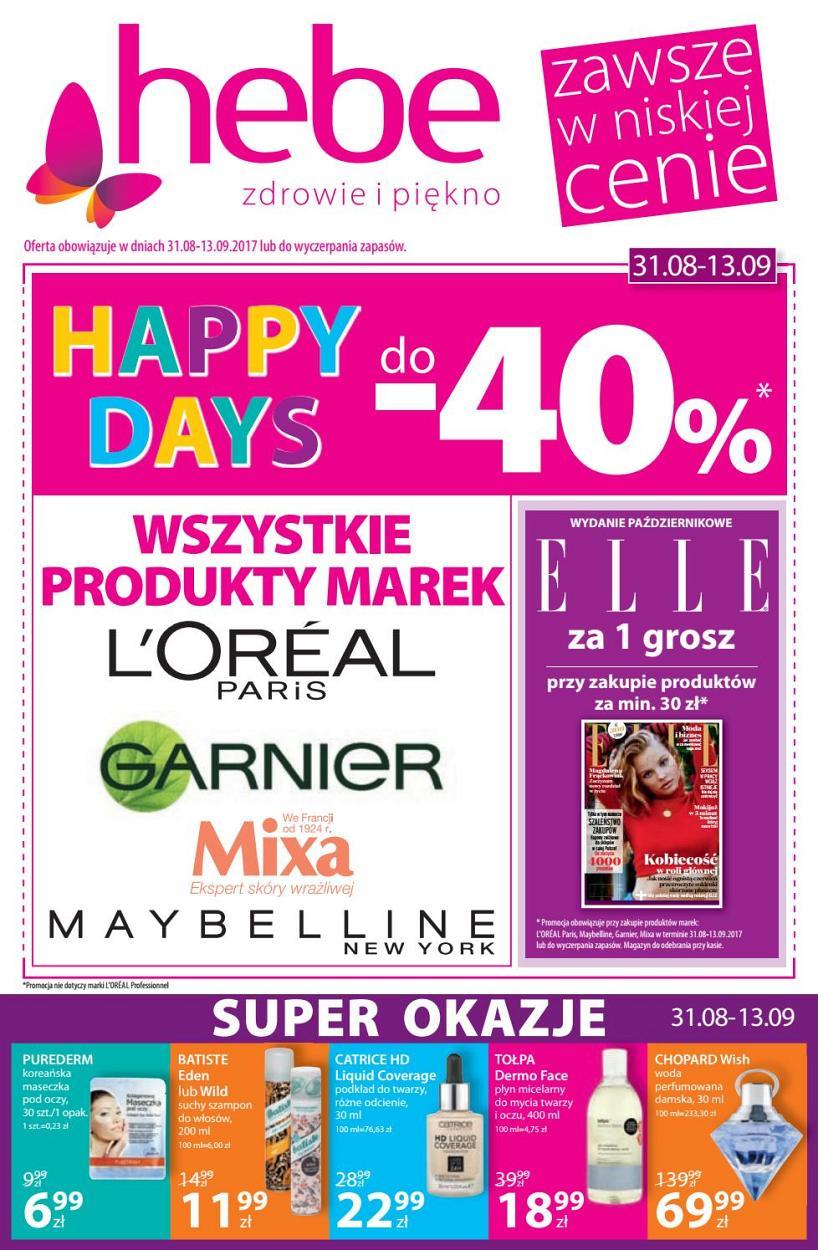Gazetka promocyjna Hebe str. 1