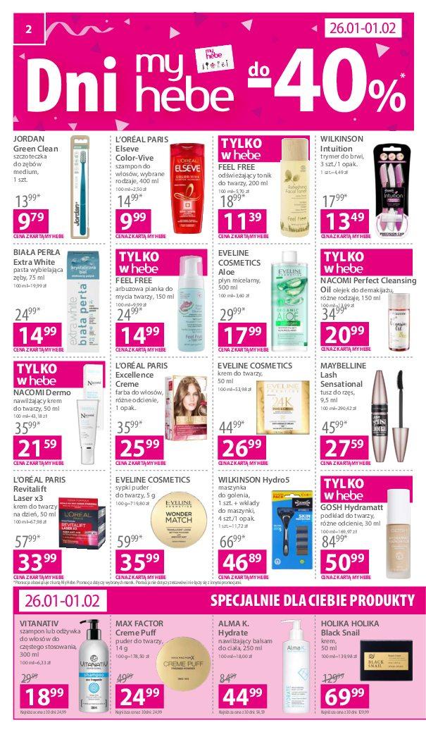 Gazetka promocyjna Hebe str. 2