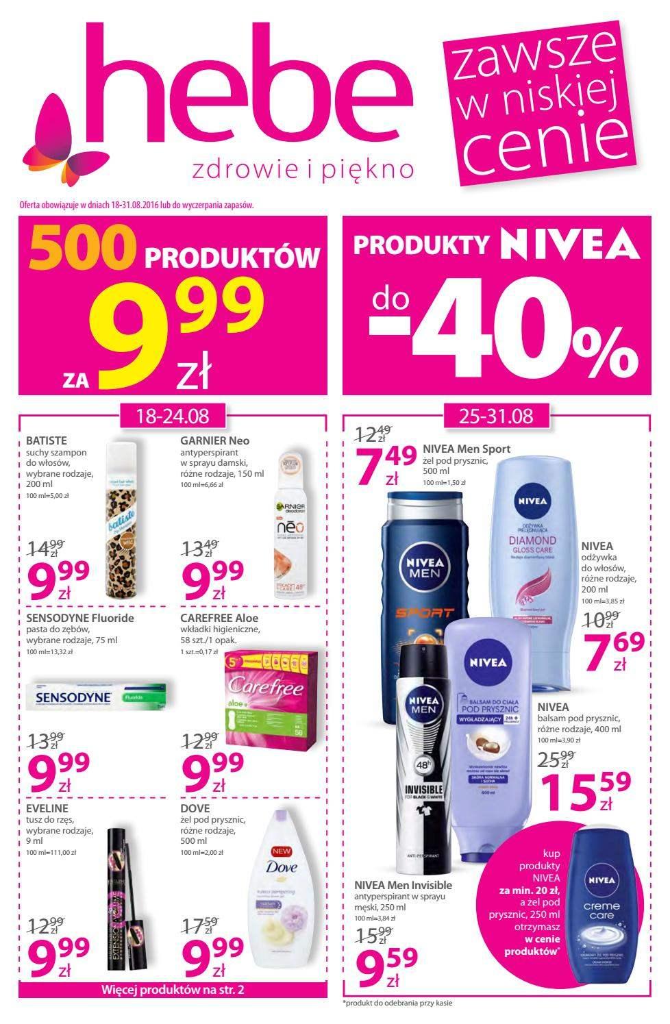 Gazetka promocyjna Hebe str. 1