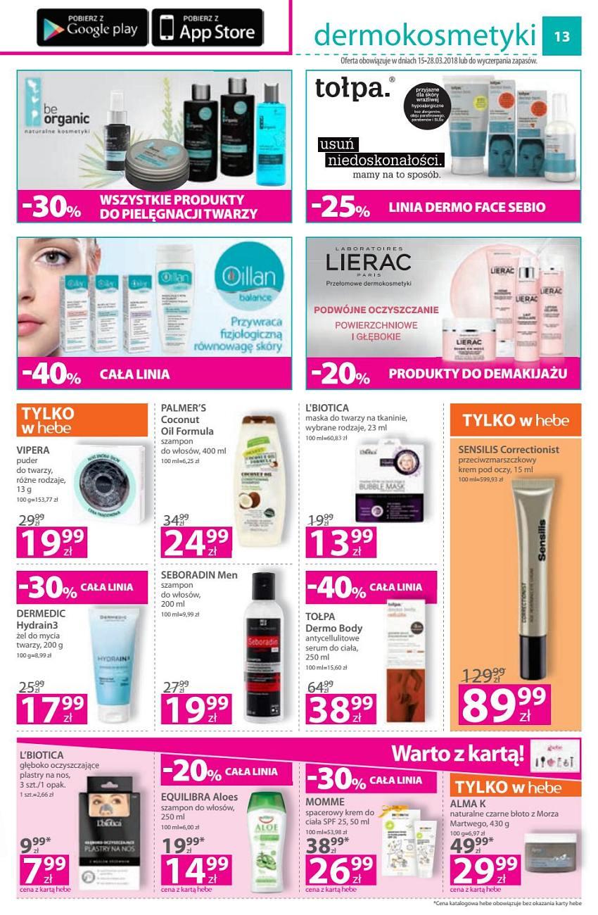 Gazetka promocyjna Hebe str. 13