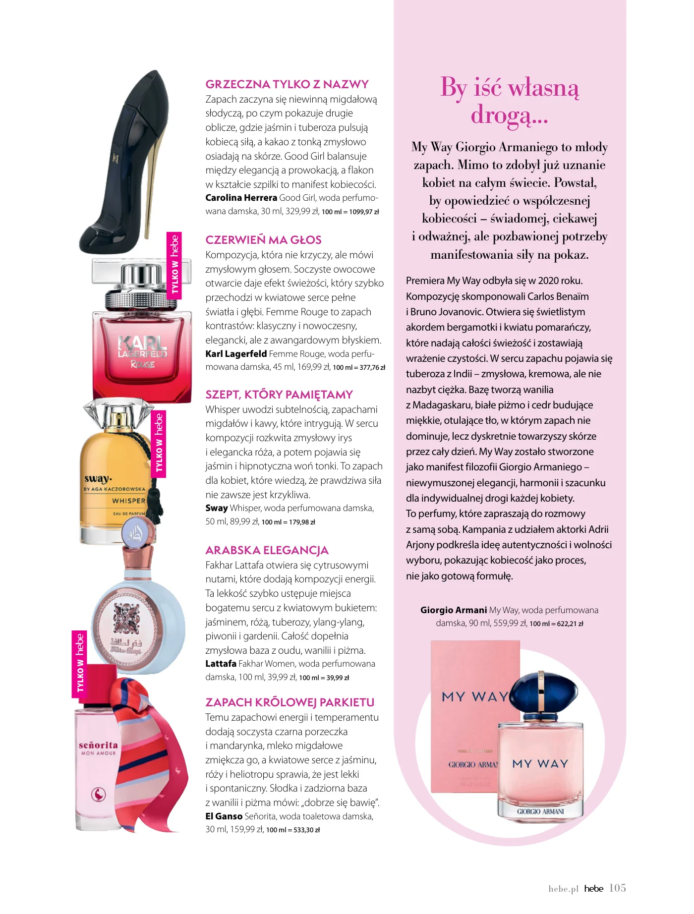 Gazetka promocyjna Hebe str. 105