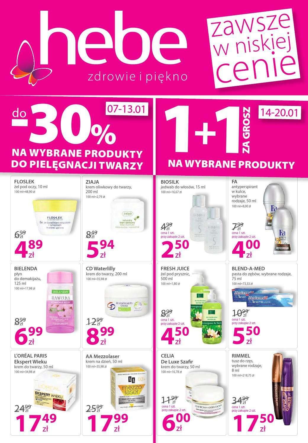 Gazetka promocyjna Hebe str. 1