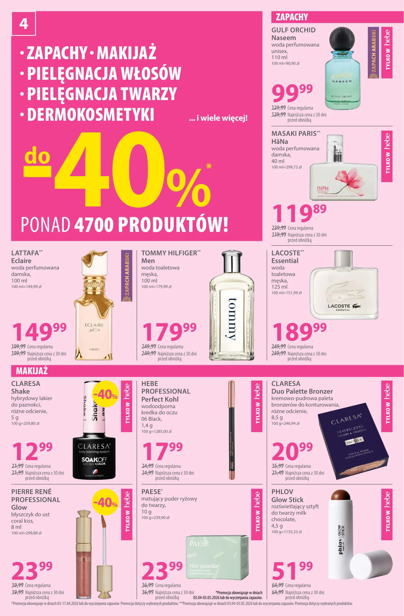 Gazetka promocyjna Hebe str. 4