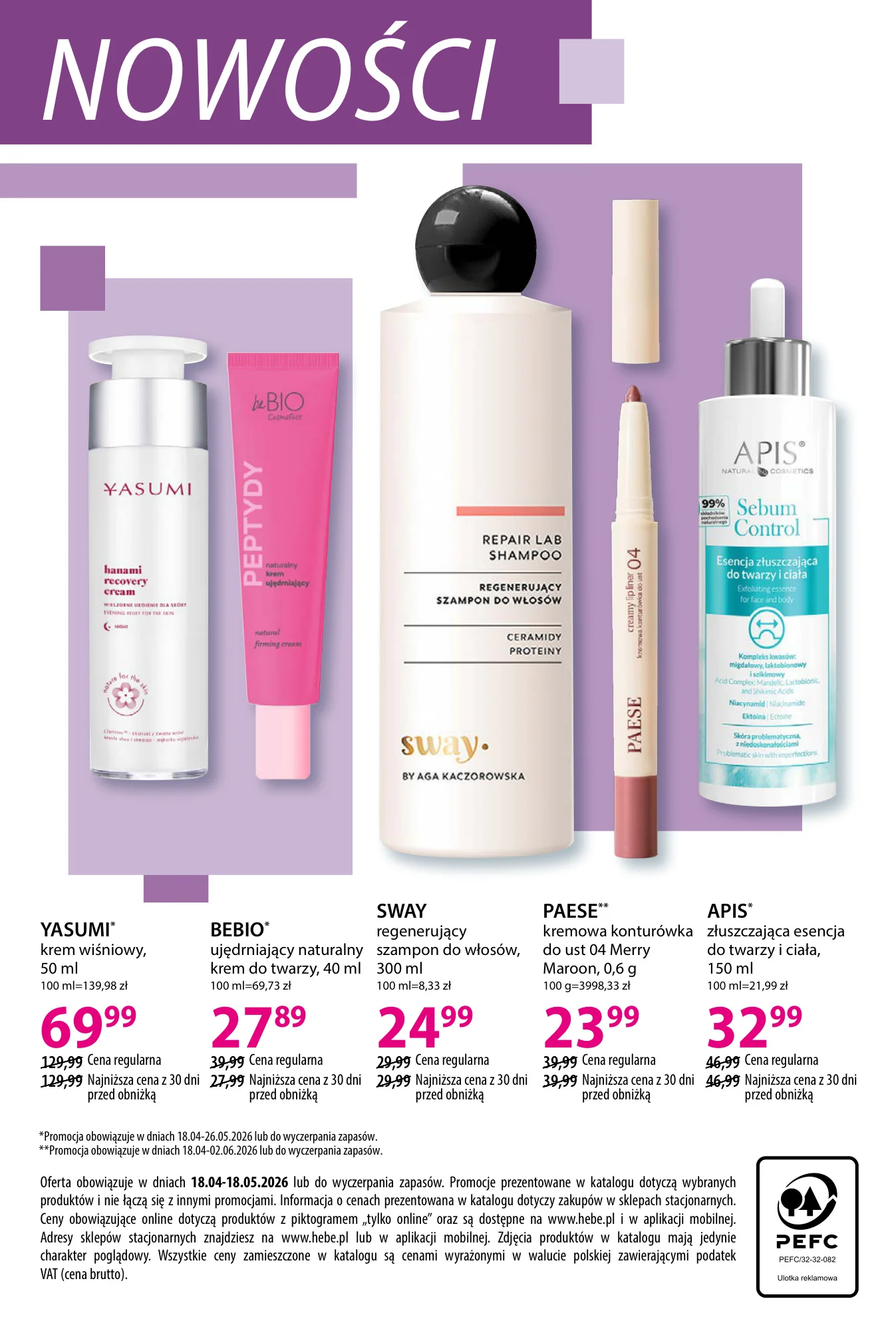 Gazetka promocyjna Hebe str. 44