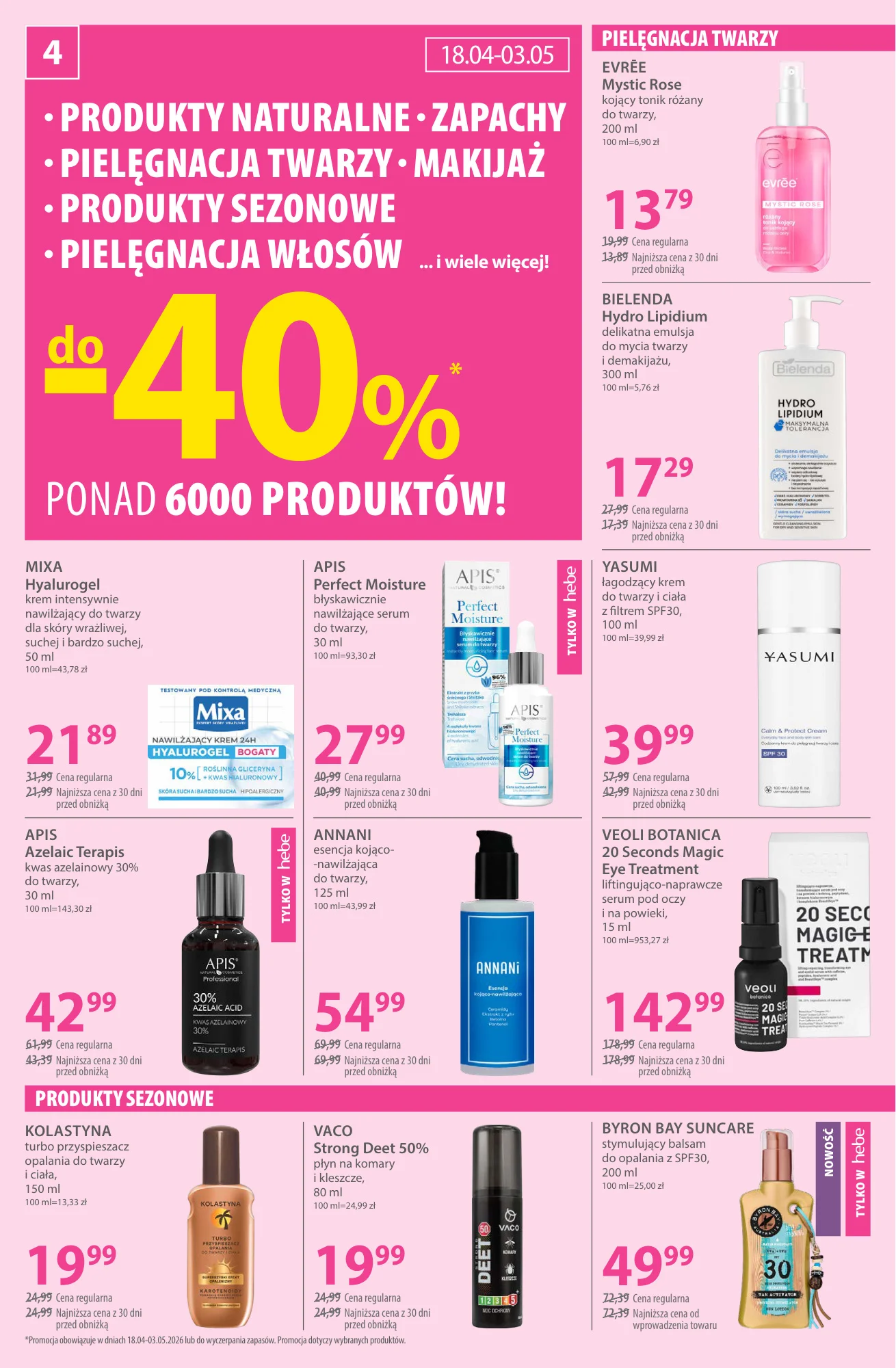 Gazetka promocyjna Hebe str. 4