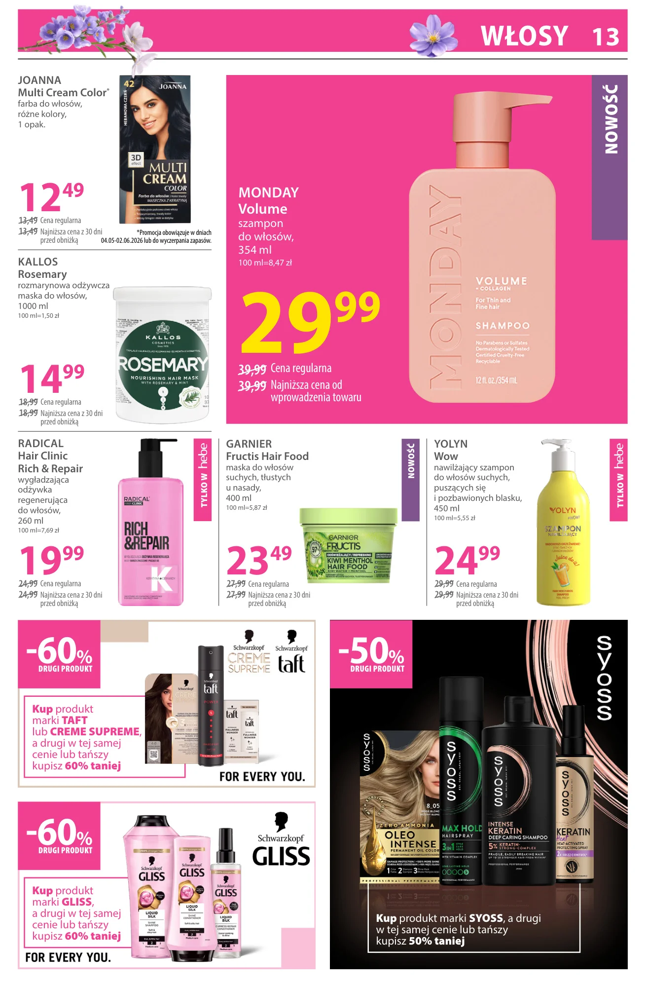 Gazetka promocyjna Hebe str. 13