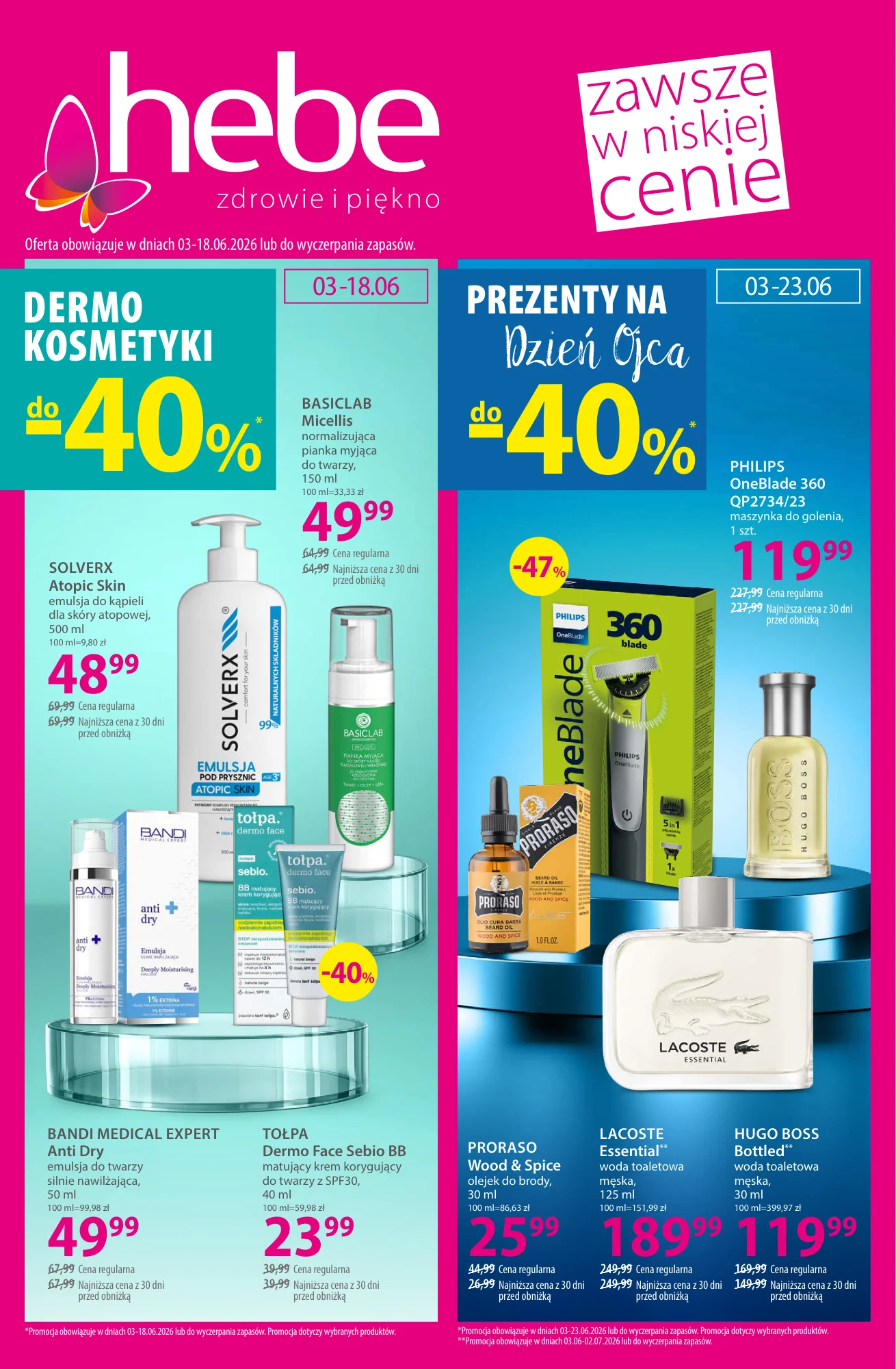 Gazetka promocyjna Hebe str. 1