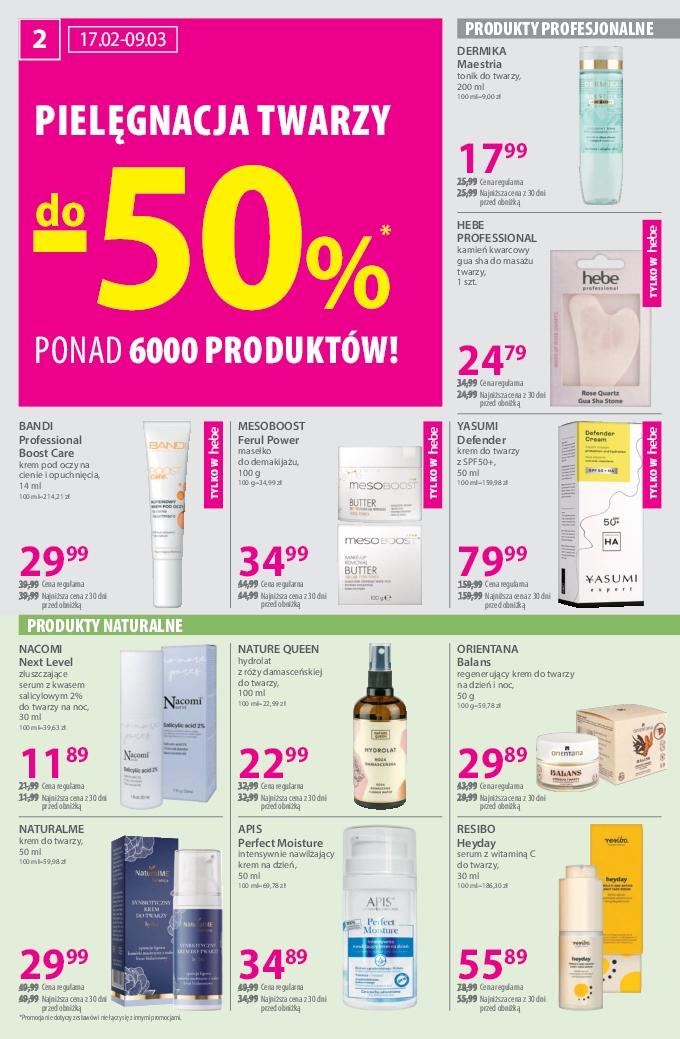 Gazetka promocyjna Hebe str. 2