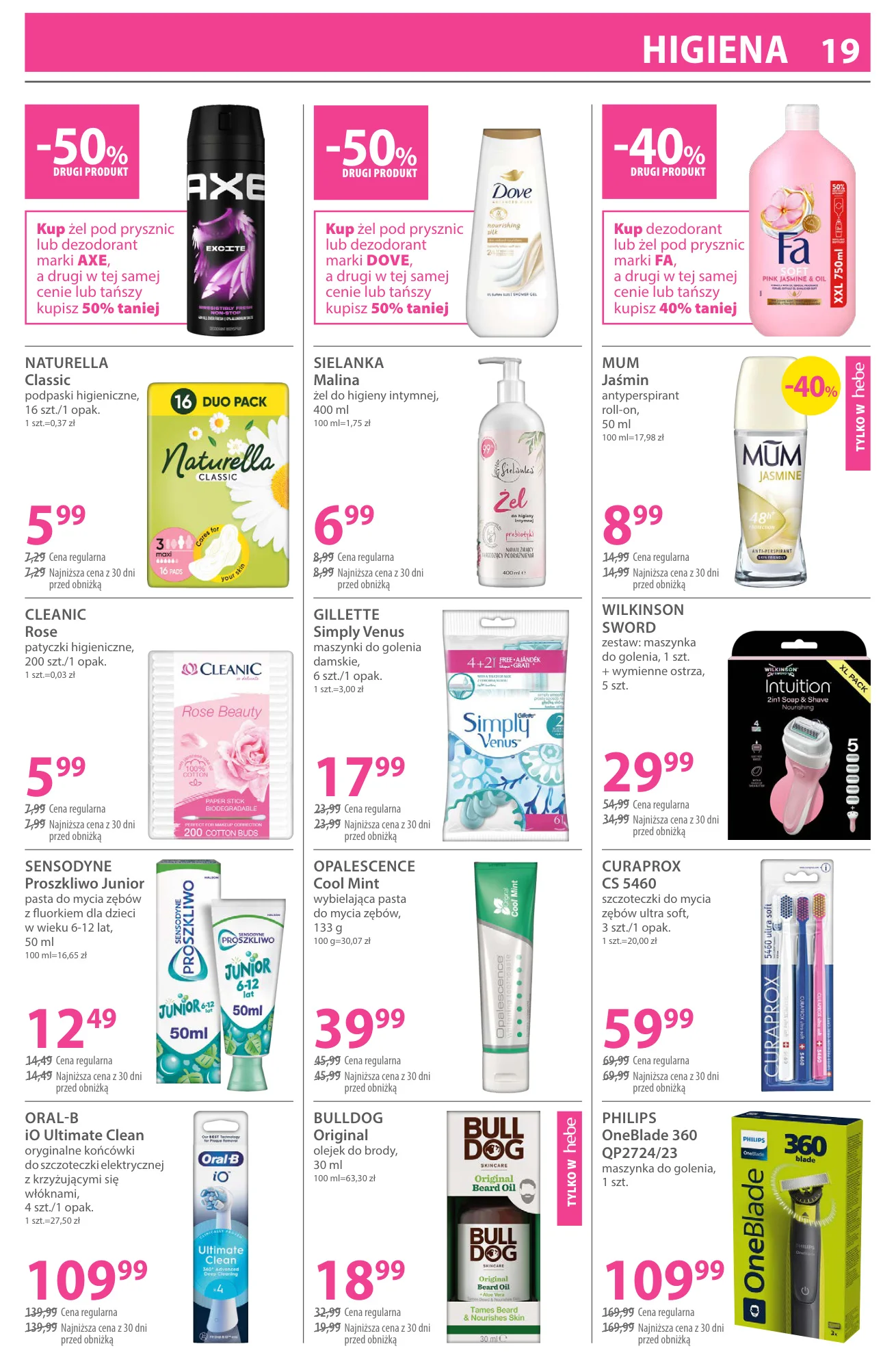 Gazetka promocyjna Hebe str. 19